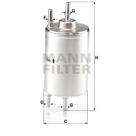 WK 720/6 Топливный фильтр MANN-FILTER