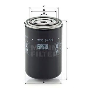 WDK 940/6 Топливный фильтр MANN-FILTER - Top1autovaruosad