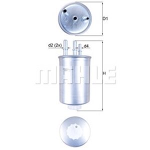 KL 505 Fuel Filter KNECHT - Top1autovaruosad