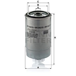WK 842/15  Fuel filter MANN FILTER 