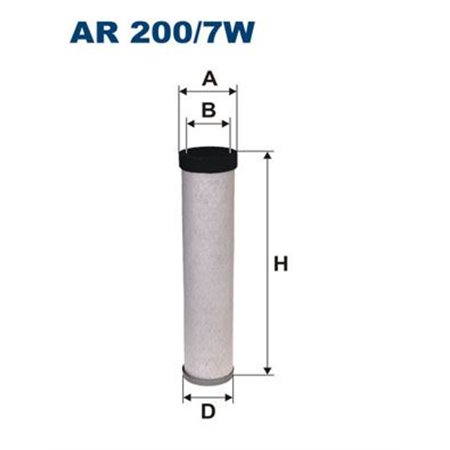 AR 200/7W Toissijainen Ilmansuodatin FILTRON