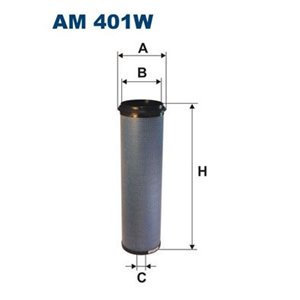 AM 401W Secondary Air Filter FILTRON - Top1autovaruosad