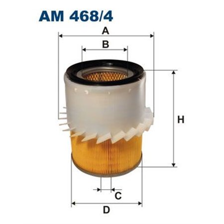 AM 468/4 Luftfilter FILTRON