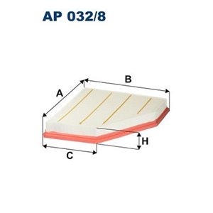 AP 032/8 Air Filter FILTRON - Top1autovaruosad