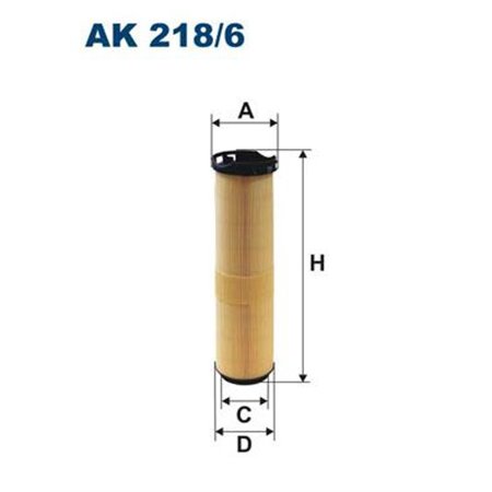 AK 218/6 Ilmansuodatin FILTRON