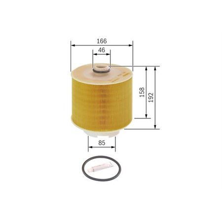 F 026 400 198 Luftfilter BOSCH