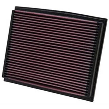 K&N FILTERS 33-2209 - Sports air filter - Flat (dł.: 262mm, szer.: 210mm, wys.:29mm) fits: AUDI A4 B6, A4 B7, A4 B8, A5 SEAT EX