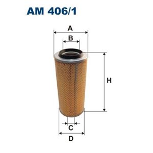 AM 406/1 Air Filter FILTRON - Top1autovaruosad