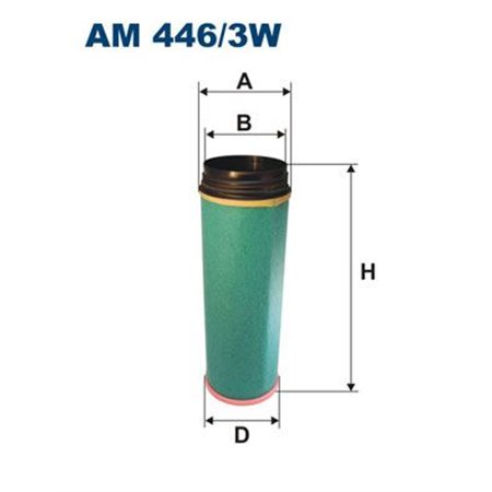 AM 446/3W Sekundärt Luftfilter FILTRON