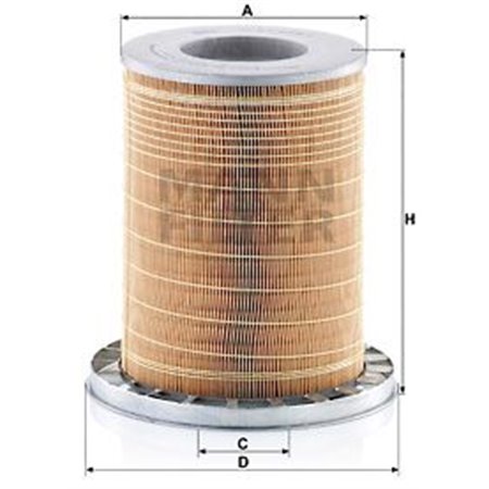 C 23 589/1 Ilmansuodatin MANN-FILTER