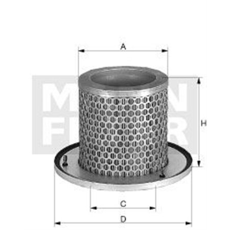 C 1374/2 KIT Фильтр добавочного воздуха MANN-FILTER