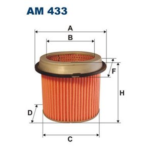 AM 433 Air Filter FILTRON - Top1autovaruosad