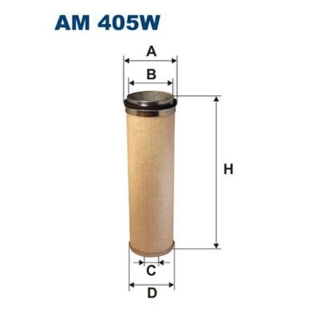 AM 405W Secondary Air Filter FILTRON