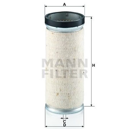 CF 820 Sekundärt Luftfilter MANN-FILTER