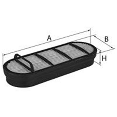 CF 2120 Sekundärt Luftfilter MANN-FILTER