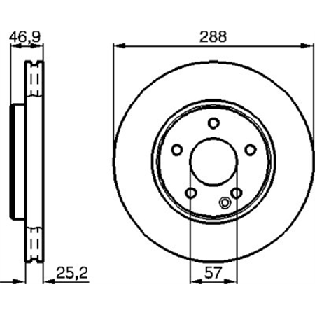 BD542esipid ketas W203