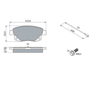 BP1082 piduriklotsid Bosch - Top1autovaruosad