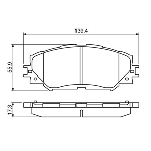 BP1303 bromsbelägg - Top1autovaruosad