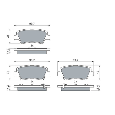 BP1478 piduriklotsid Bosch