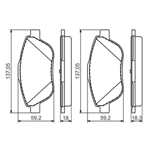 Bosch bromsbelägg - Top1autovaruosad