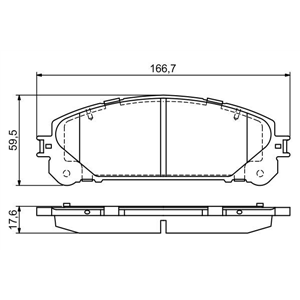 BP1681 piduriklotsid Bosch - Top1autovaruosad