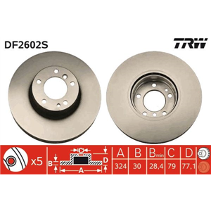 DF2602S Jarrulevy TRW - Top1autovaruosad