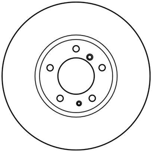 DF2602S Brake Disc TRW - Top1autovaruosad