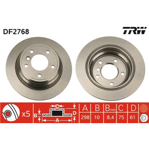 DF2768 Тормозной диск TRW - Top1autovaruosad