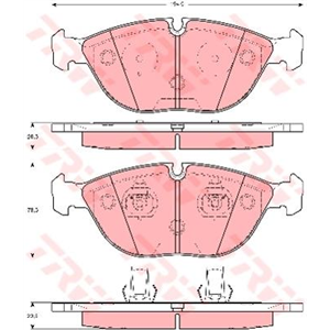 GDB1285 Brake Pad Set, disc brake TRW - Top1autovaruosad