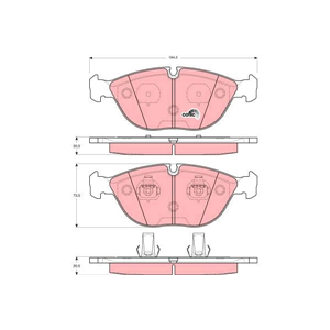 GDB1285 Brake Pad Set, disc brake TRW - Top1autovaruosad