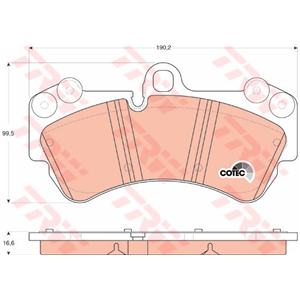 GDB1547 Brake Pad Set, disc brake TRW - Top1autovaruosad