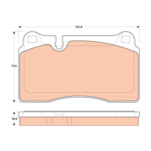 GDB1912 Brake Pad Set, disc brake TRW - Top1autovaruosad