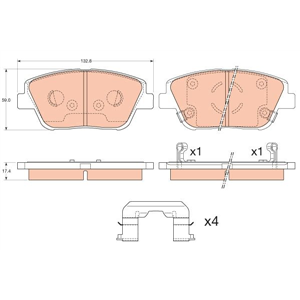 GDB3540 Brake Pad Set, disc brake TRW - Top1autovaruosad