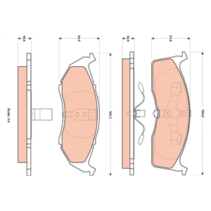 GDB4091 Brake Pad Set, disc brake TRW - Top1autovaruosad