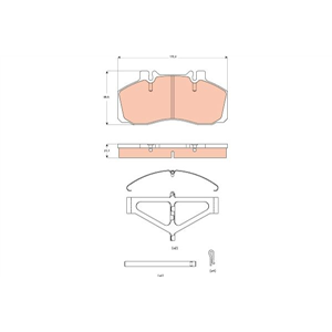 GDB5004 Brake Pad Set, disc brake TRW - Top1autovaruosad