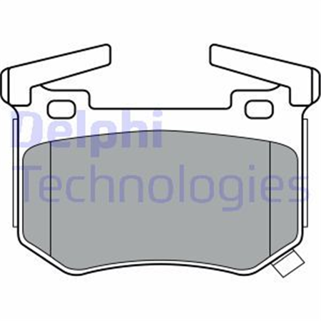 LP3397 Комплект тормозных колодок, дисковый тормоз DELPHI