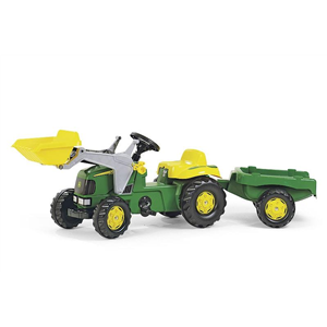 John Deere Pedal Tractor with Bucket and Trolley