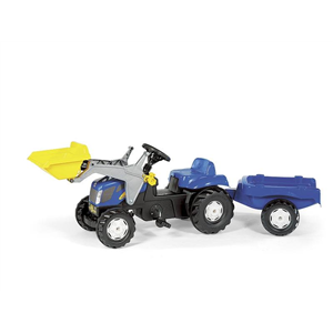 New Holland TVT190 with trolley and bucket