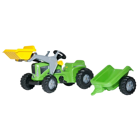 Rolly Kiddy Futura traktor med vagn och hink