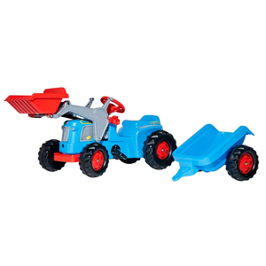 Rolly Kiddy Classic tractor with trolley and bucket