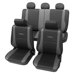 Seat cover set Exclusive gray SAB1 Vario Plus