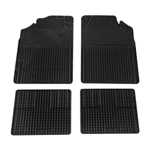 Rubber mats with cut edge for car interior