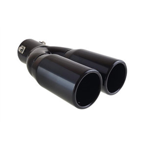 Silencer nozzle double Ø35-50mm, black aluminum