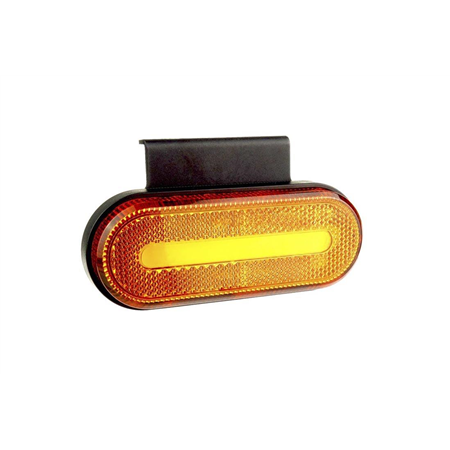 Markeringslampa 10-30V, led, IP67, orange, oval