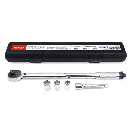 Torque wrench, cartridges 17, 19, 21mm