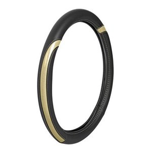 Steering wheel cover Celebrity Ø37-39mm, gold, leather