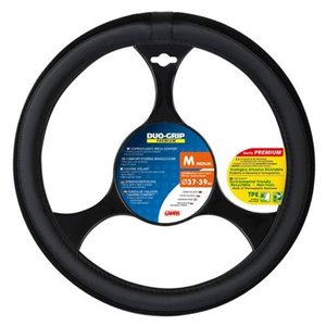Steering wheel cover Duogrip black Ø37-39cm
