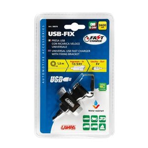USB kiirlaadija 12 24V  2 1A  kinnitus k - Top1autovaruosad
