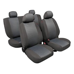 Seat cover set Rex, gray anthracite