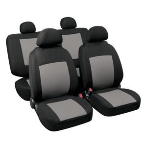 Seat cover set Procida, gray-black